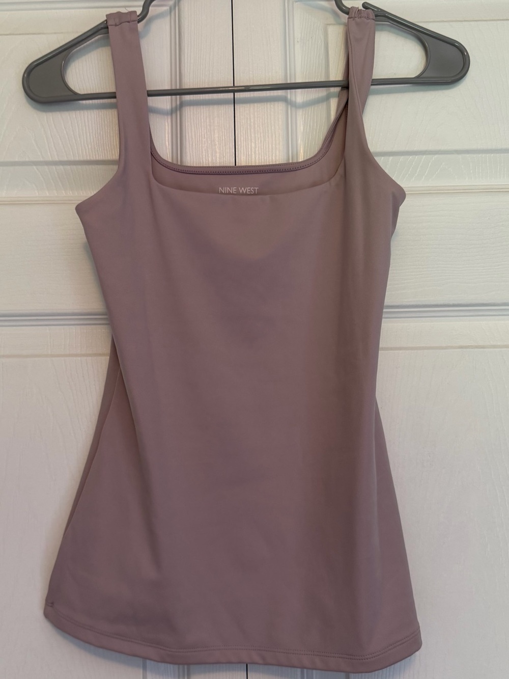 Nine West Dusty Mauve Scoop Neck Tank Top